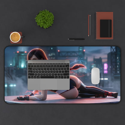 Tifa Lockhart Mouse Pad – Final Fantasy Gaming Mouse Pad, Stylish Gamer Desk Decor featuring Tifa artwork on a premium extended gaming desk mat