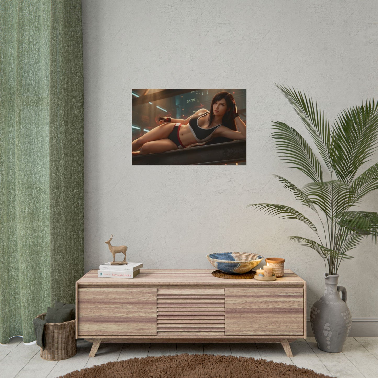 Tifa Lockhart Poster – Final Fantasy Wall Art Print, Fighter Decor