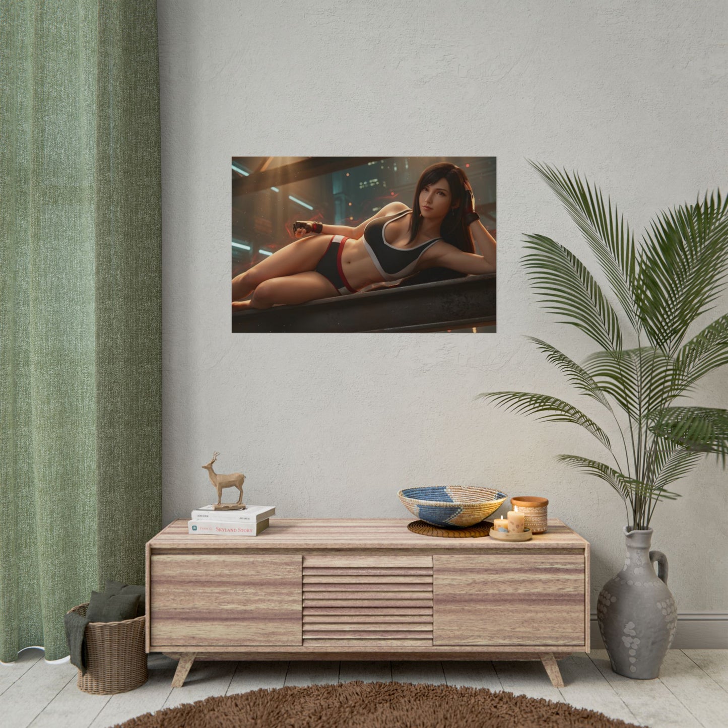 Tifa Lockhart Poster – Final Fantasy Wall Art Print, Fighter Decor
