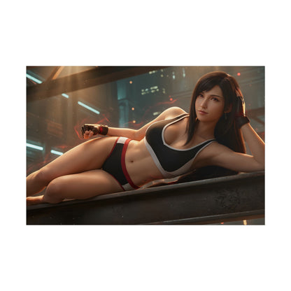 Tifa Lockhart Poster – Final Fantasy Wall Art Print, Fighter Decor
