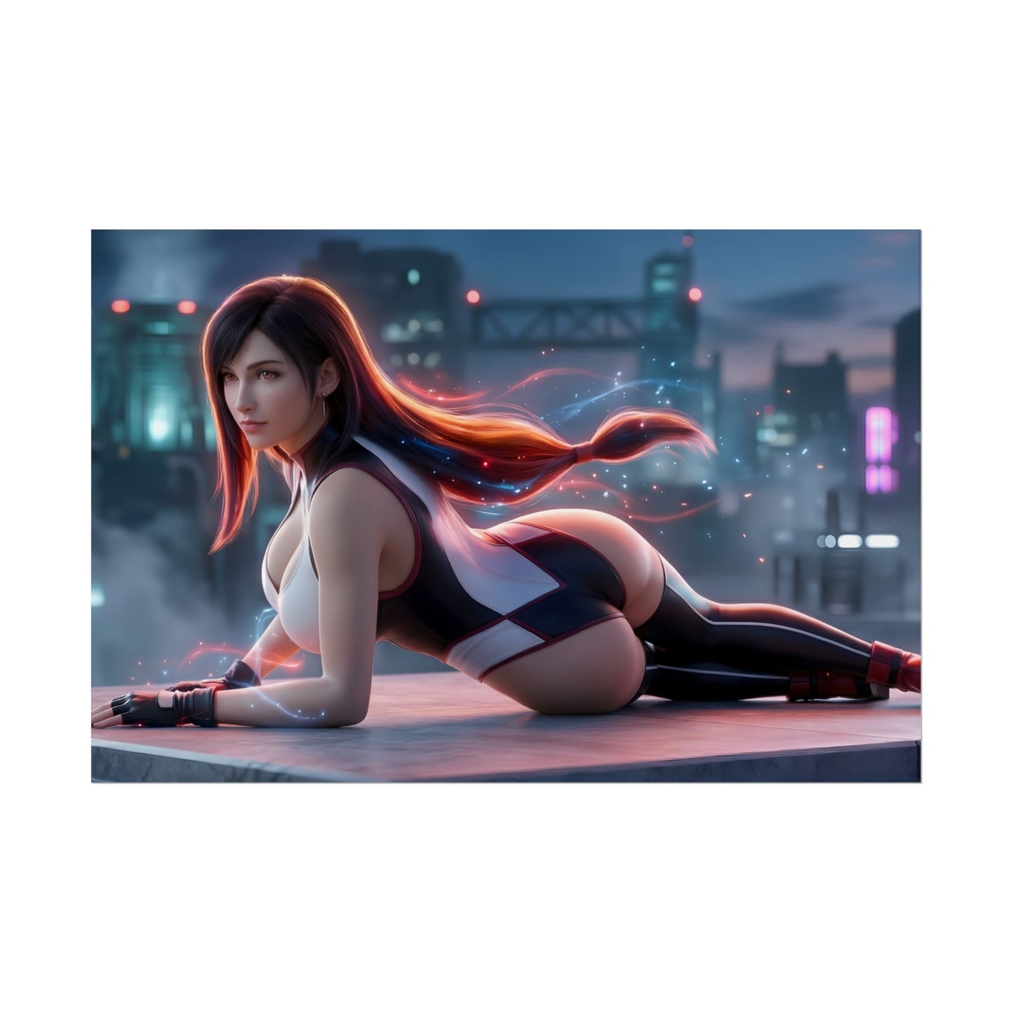 Tifa Lockhart Poster – Final Fantasy Wall Art Print, Gamer Decor