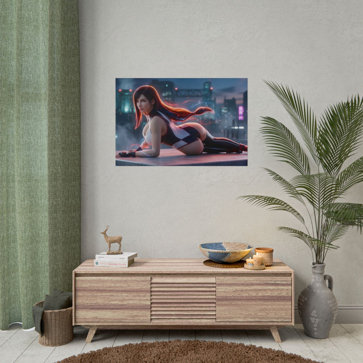 Tifa Lockhart Poster – Final Fantasy Wall Art Print, Gamer Decor