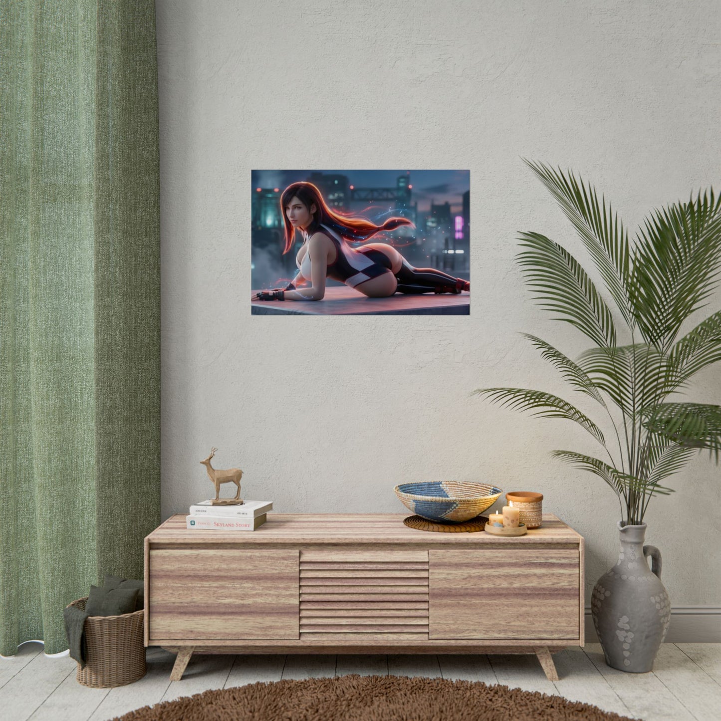 Tifa Lockhart Poster – Final Fantasy Wall Art Print, Gamer Decor