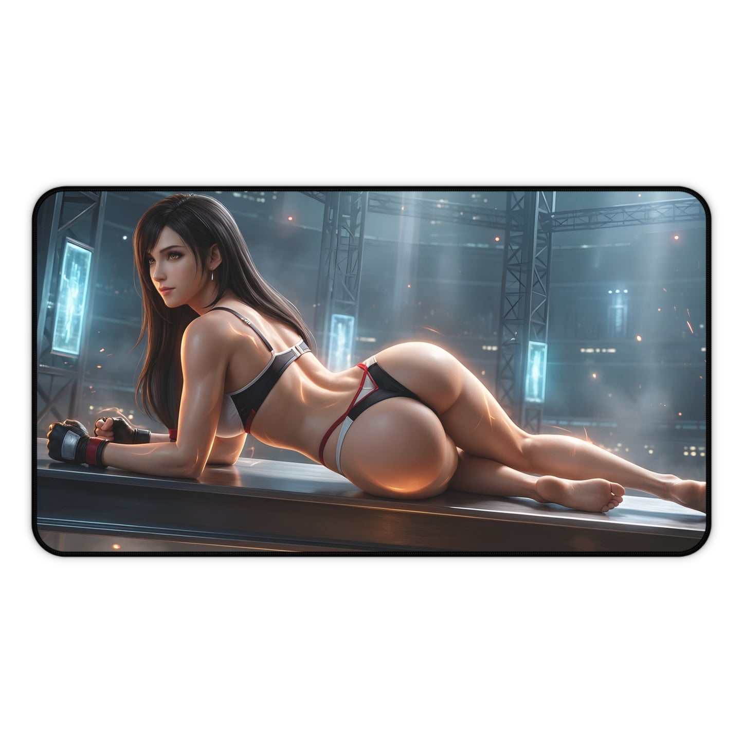 Tifa Lockhart Mouse Pad – RPG Game Gaming Mouse Pad, Stylish Gamer Desk Decor featuring detailed Tifa artwork on premium non-slip gaming pad