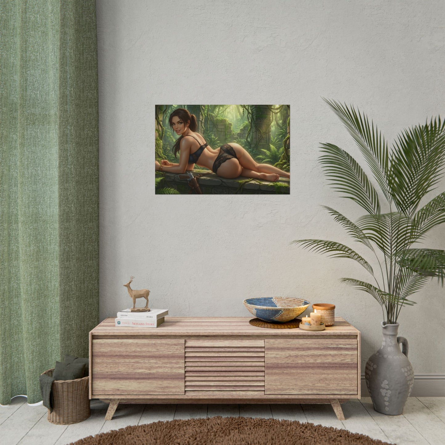 Lara Croft Poster – Tomb Raider Wall Art Print, Adventure Decor