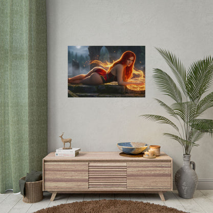 Triss Merigold Poster – Witcher Wall Art Print, Fantasy Decor