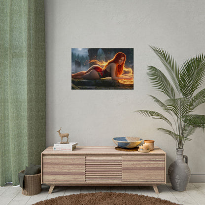 Triss Merigold Poster – Witcher Wall Art Print, Fantasy Decor