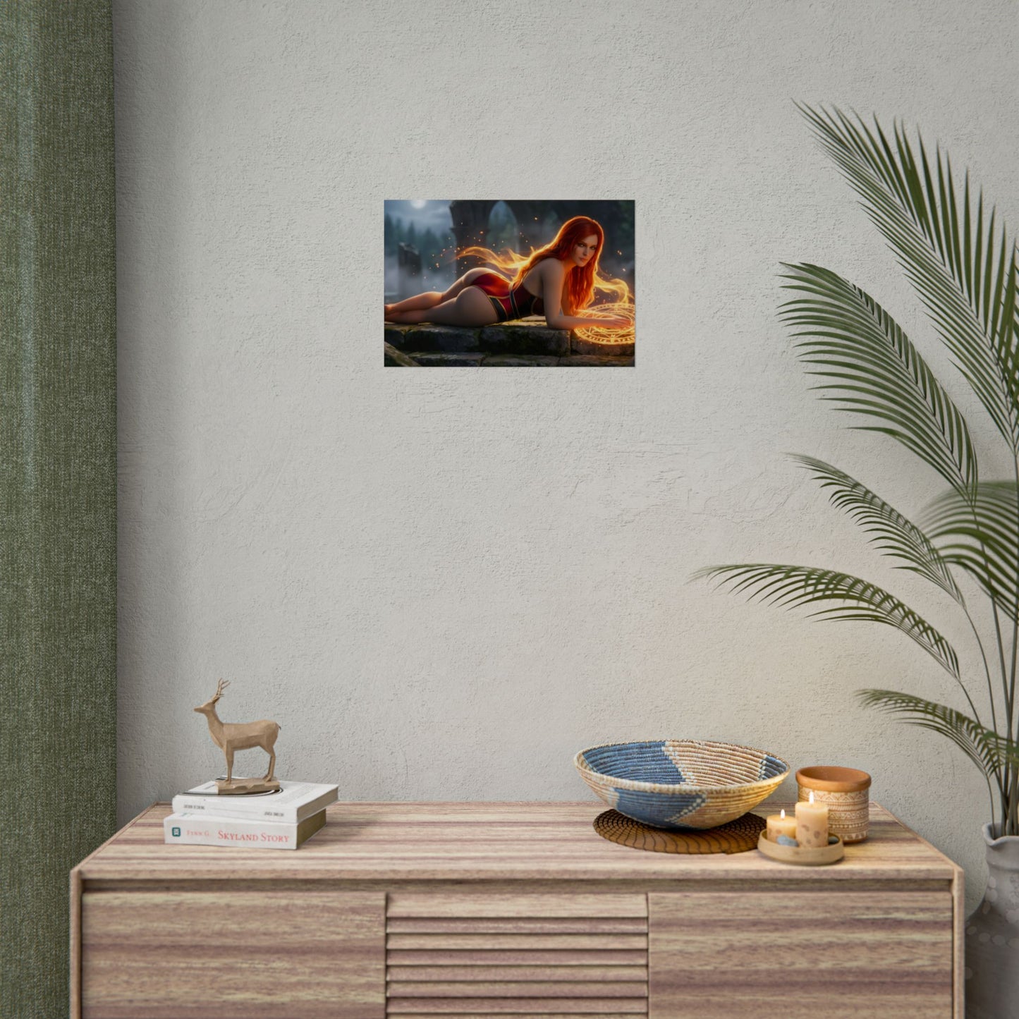 Triss Merigold Poster – Witcher Wall Art Print, Fantasy Decor