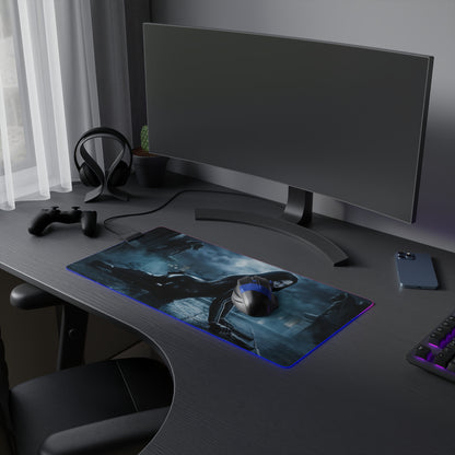 Underworld Mouse Pad, Selene LED RGB Desk Mat, Gift for Gamer, Vampire Room Decor - gothic Selene gaming desk mat with RGB lighting