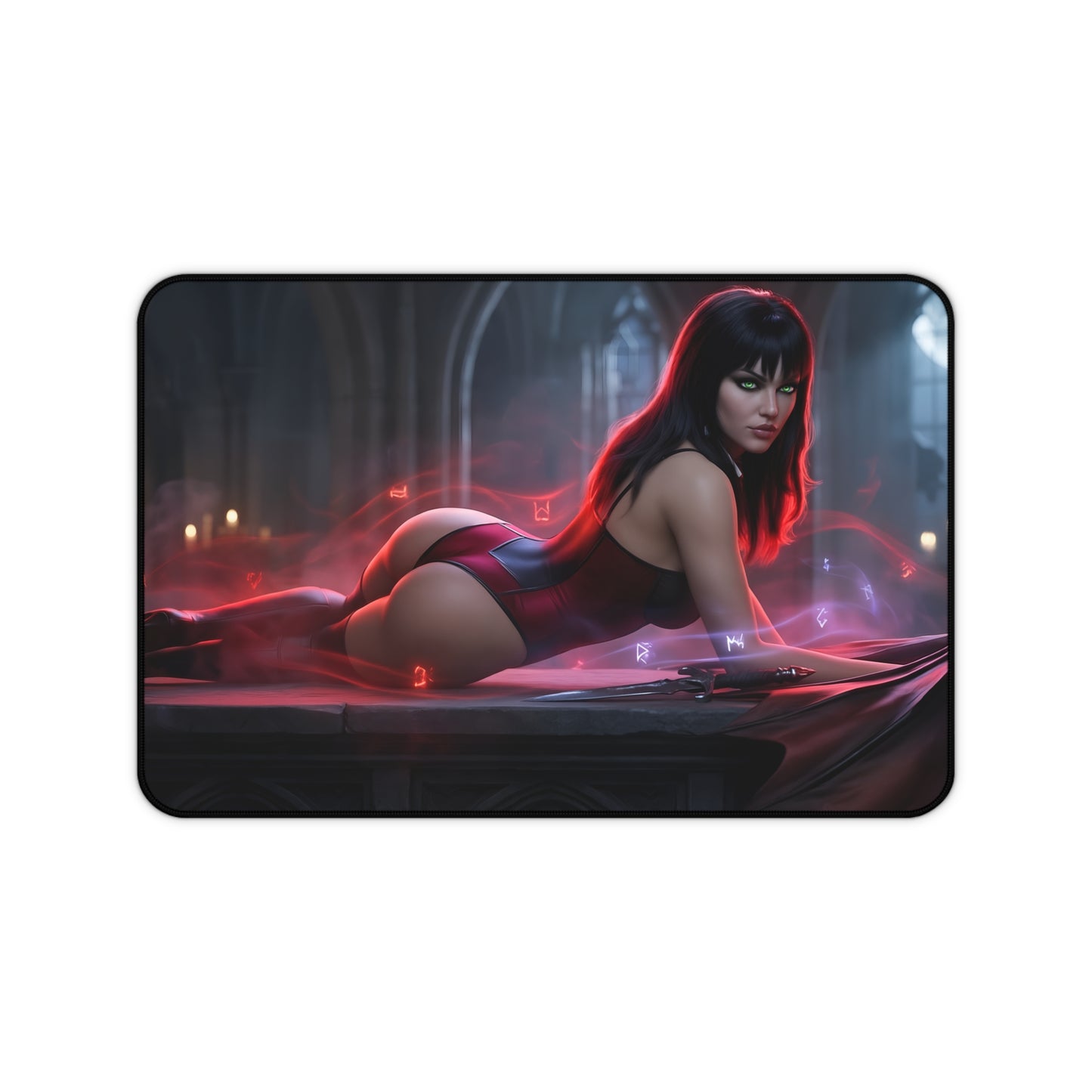 Vampirella Mouse Pad – Horror Fantasy Gaming Mouse Pad, Stylish Gamer Desk Decor featuring Vampirella art on a premium gaming mouse pad