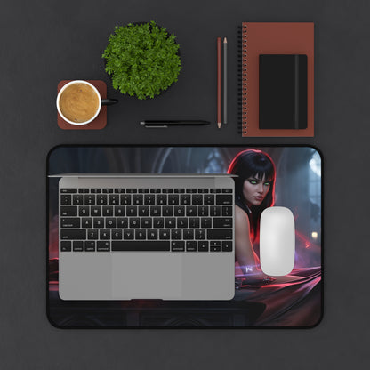 Vampirella Mouse Pad – Horror Fantasy Gaming Mouse Pad, Stylish Gamer Desk Decor showing dark Vampirella artwork on gaming desk