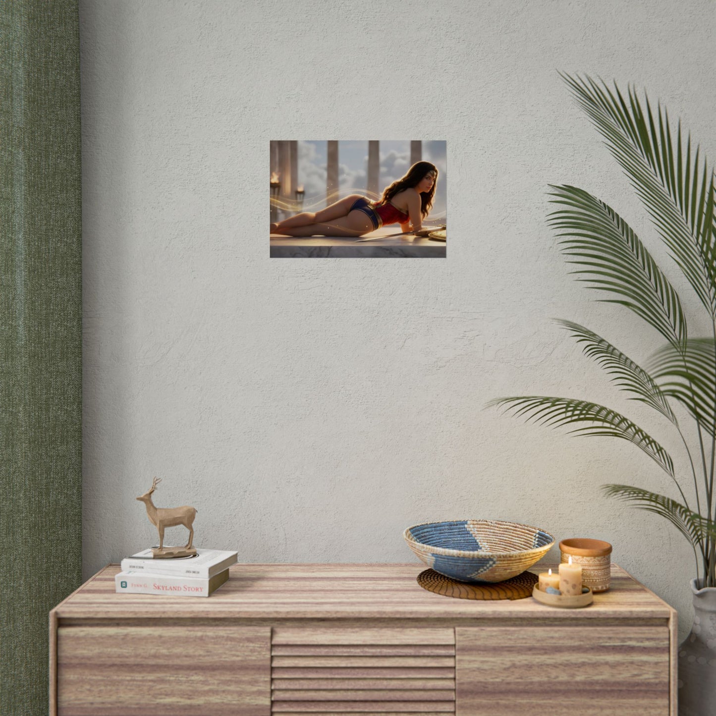 Wonder Woman Poster – DC Wall Art Print, Superhero Decor