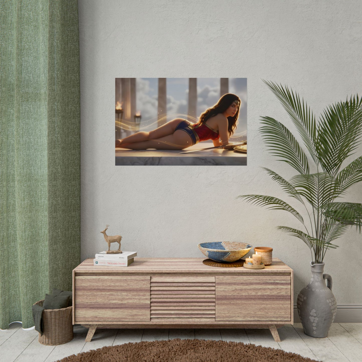 Wonder Woman Poster – DC Wall Art Print, Superhero Decor