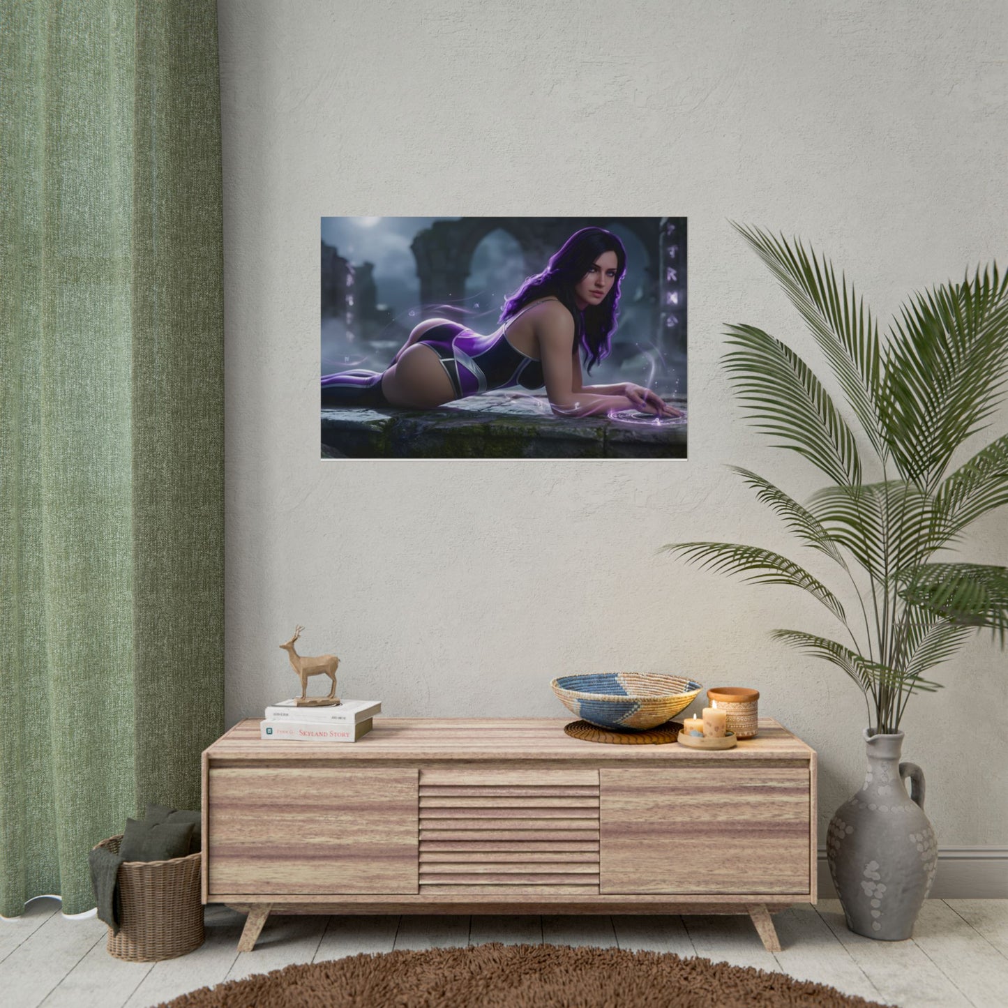Yennefer Poster – Fantasy Wall Art Print, Magic Decor