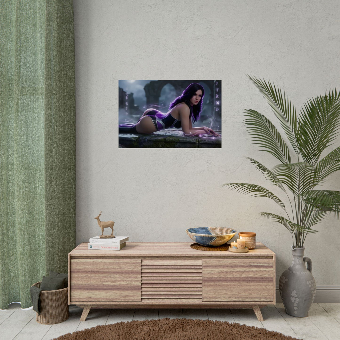 Yennefer Poster – Fantasy Wall Art Print, Magic Decor