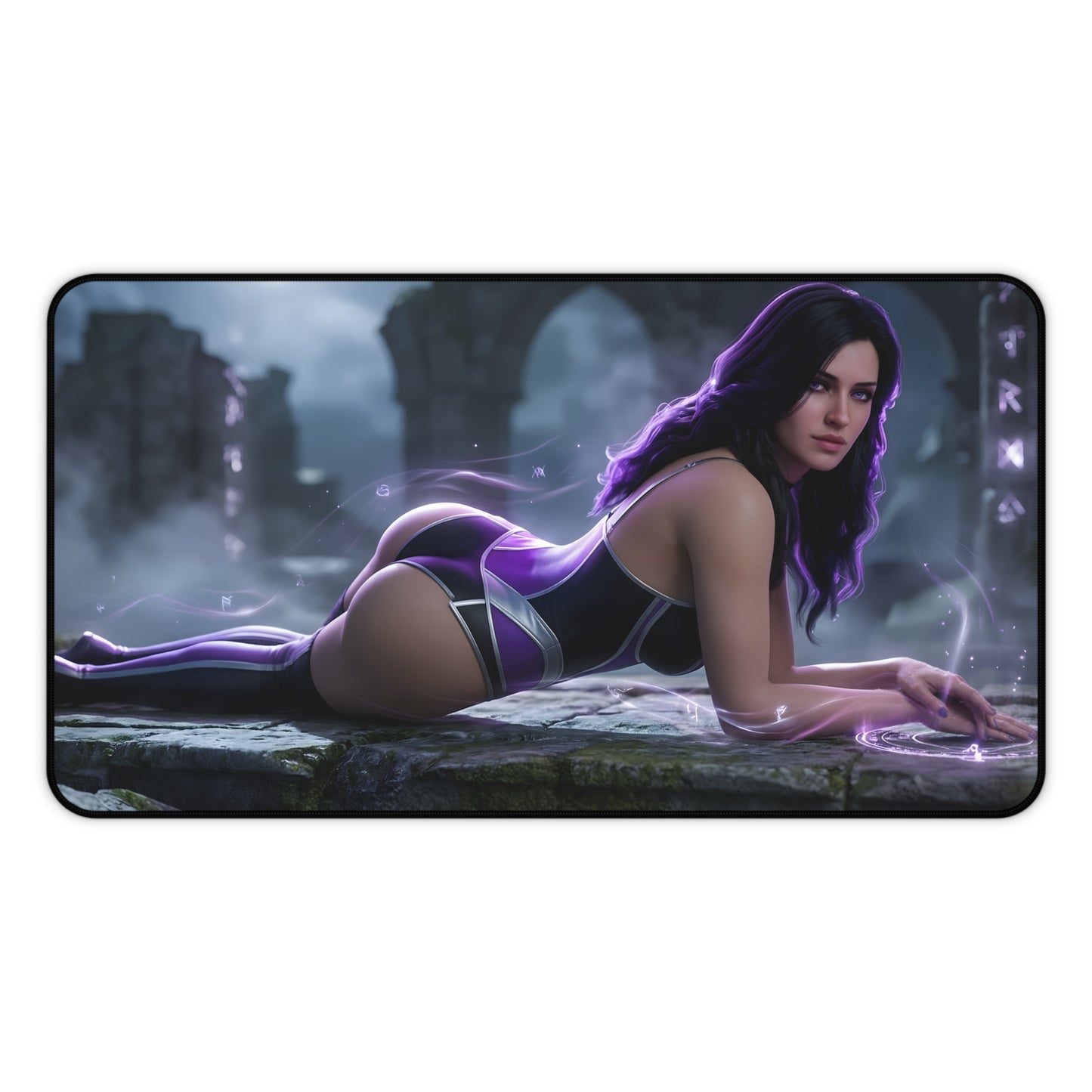 Yennefer Mouse Pad – Fantasy Sorceress Gaming Mouse Pad, Stylish Gamer Desk Decor showing sorceress artwork on premium gaming mouse pad