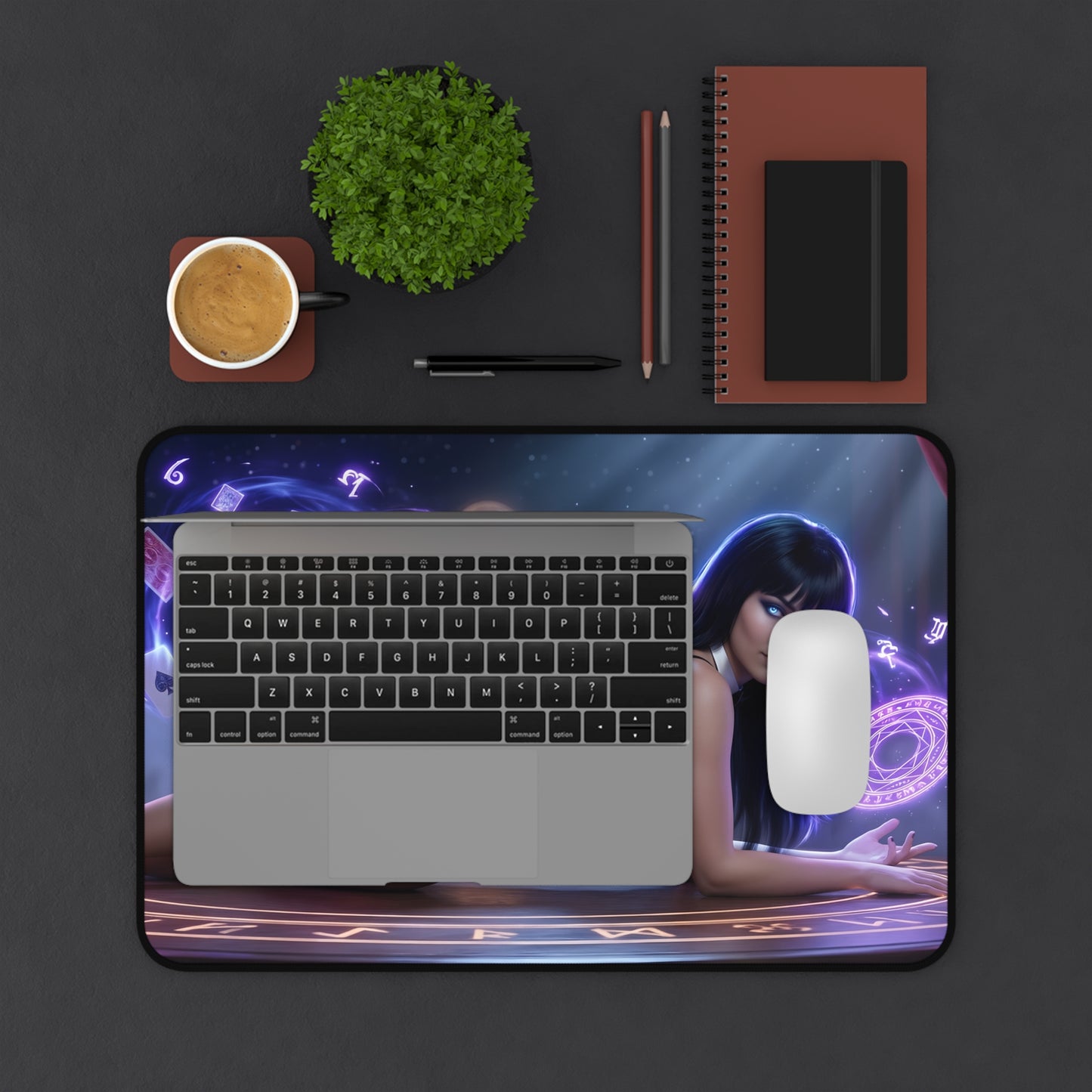Zatanna Mouse Pad – DC Comics Gaming Mouse Pad, Stylish Gamer Desk Decor showing magical artwork, smooth tracking surface and stitched edges